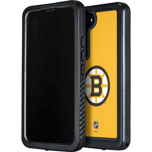 NHL Boston Bruins Solid Background Galaxy S24 Waterproof Case